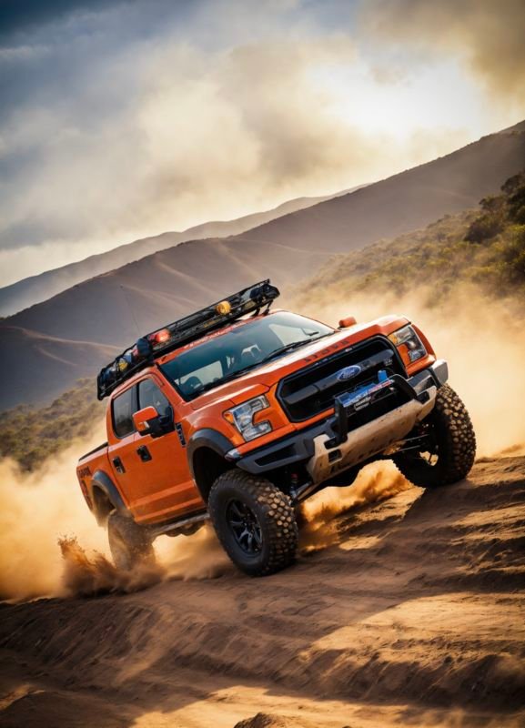 truck in the desert